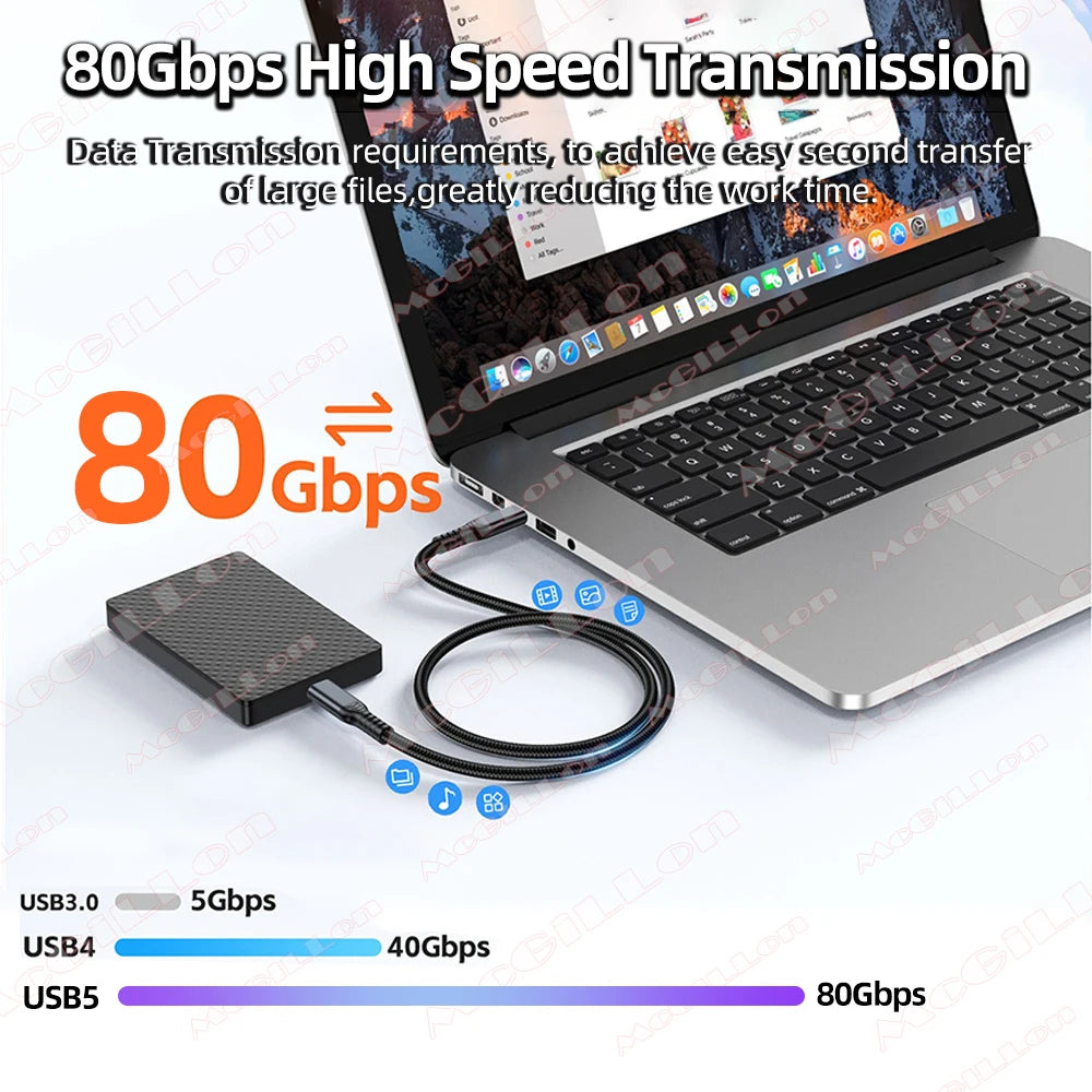 CowLost | product_id-mcgillon-pd240w-80gbps-thunderbolt-5-usb-c-to-usb-c-cable-16k-48v-5a-for-iphone-17-pro-macbook-pro-tablet-laptop |3
