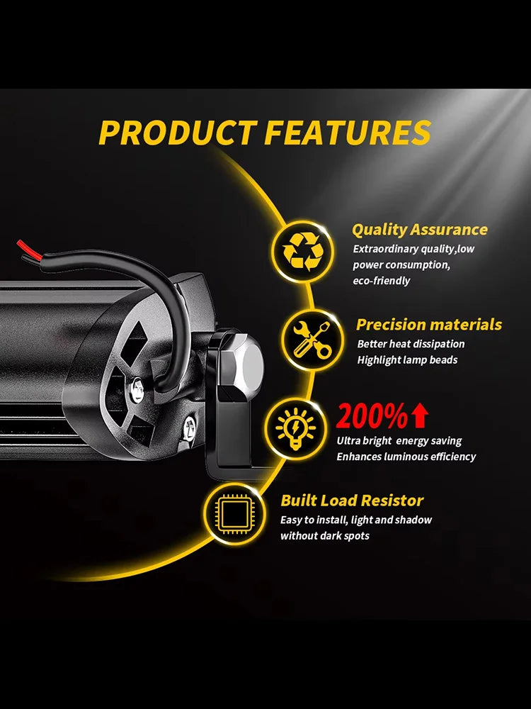CowLost | cob-car-led-work-light-high-brightness-waterproof-driving-lamp-offroad-suv-truck-headlights-12v-24v-auto-drl-spotlight-6000k |3