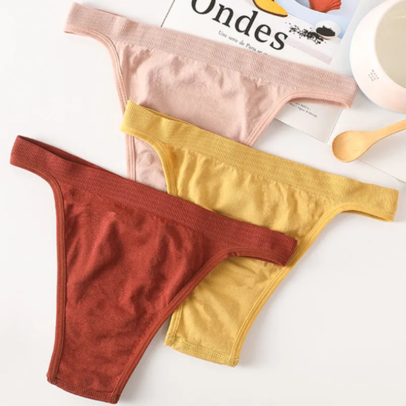 CowLost | product_id-women-seamless-high-leg-solid-sports-thong-panties-m-l |6