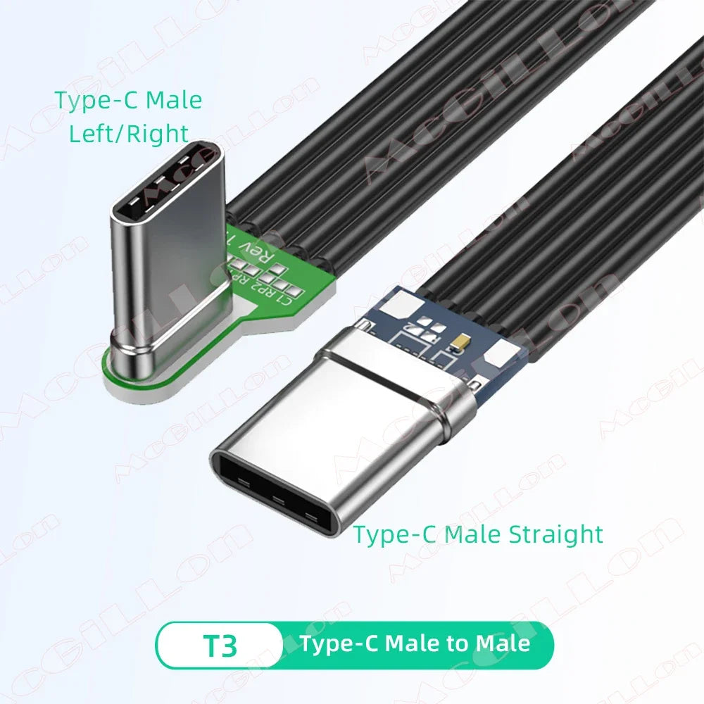 CowLost | product_id-60w-type-c-to-usb-c-flat-silicone-charging-cable-with-angled-connectors-fast-sync |15