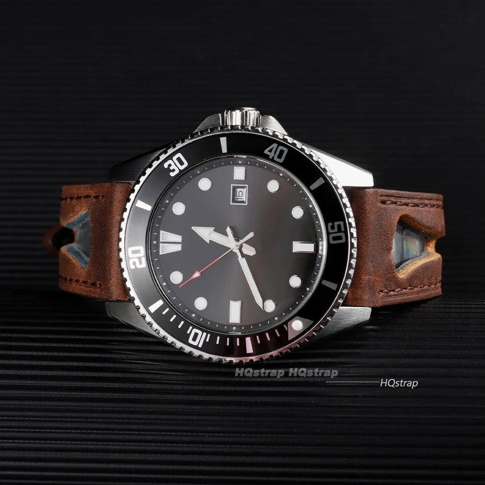 CowLost | bracelets-product_id-oil-wax-leather-watchband-retro-cowhide-strap-20-24mm-waterproof-quick-release-wristband |5