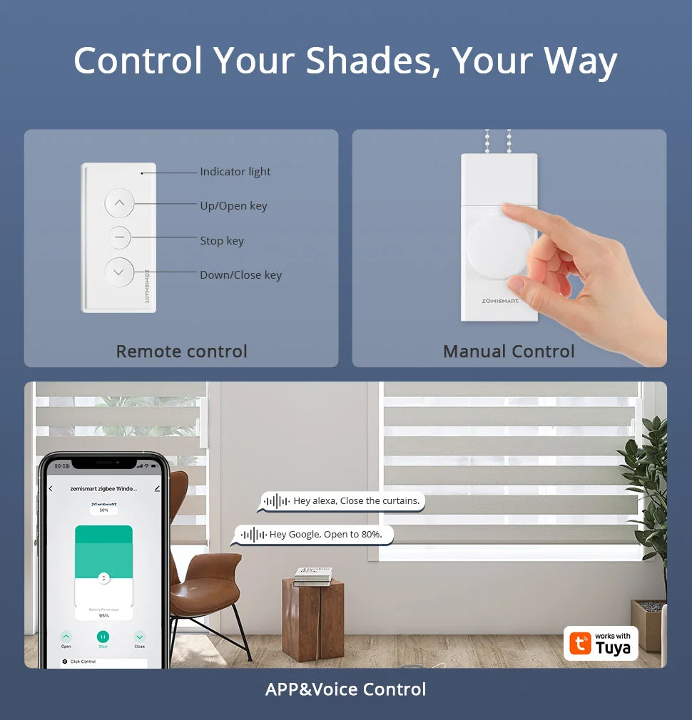 CowLost | zemismart-zigbee-smart-rechargeable-roller-shade-driver-with-knob-control |13