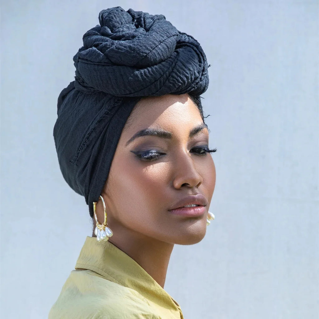 CowLost | ramadan-cotton-crinkle-headband-veil-scarves |10