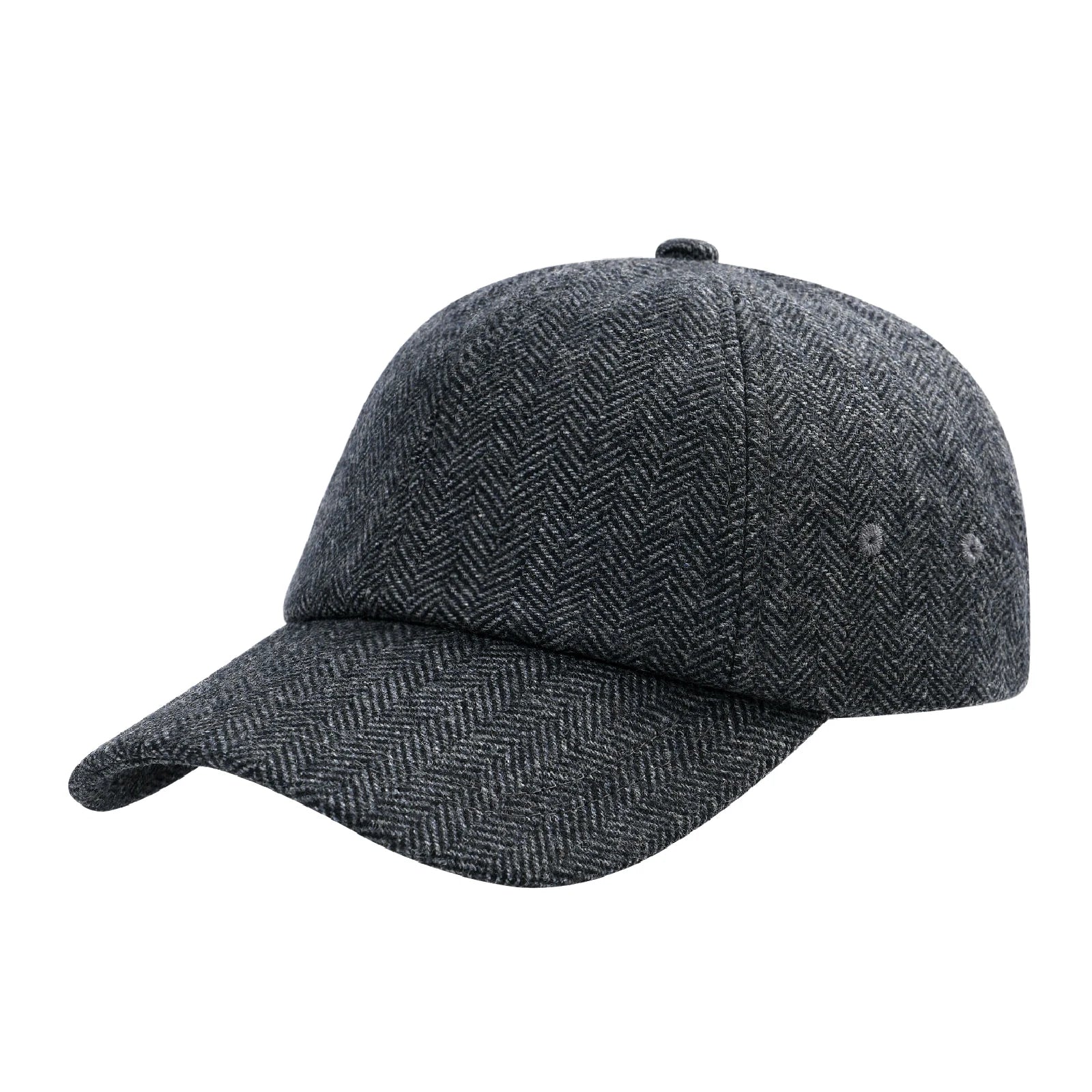 CowLost | botvela-mens-wool-tweed-baseball-cap-casual-style-soft-adjustable-unstructured-hat |30