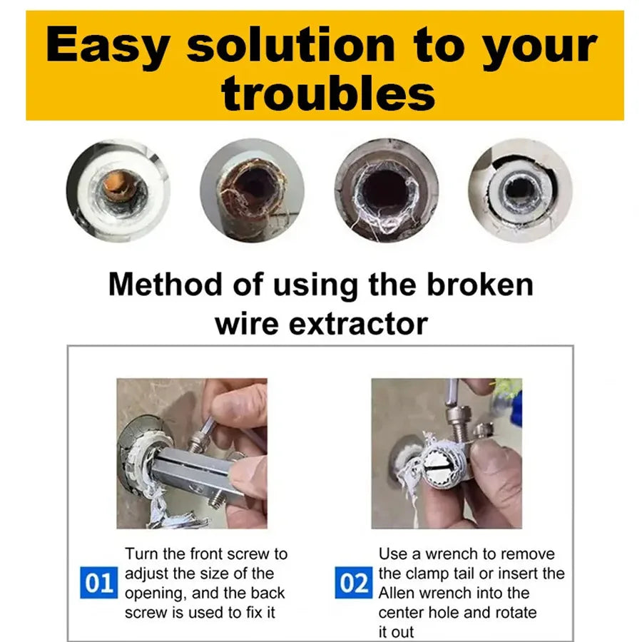 CowLost | product_id-broken-wire-extractor-threading-tap-screw-remover-4-6-point-bolt-plumbing-tool |6