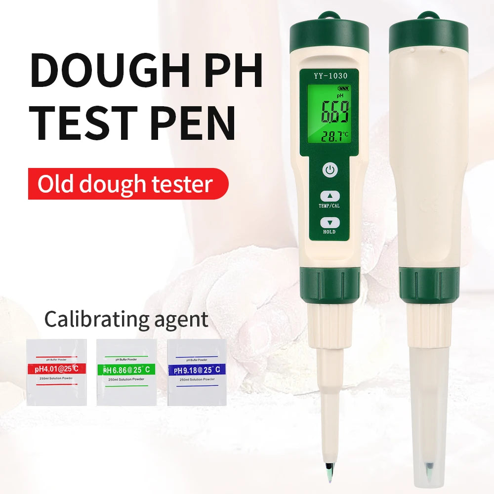 Digital PH Meter with Backlight for Food, Soil, Cosmetic, Cheese, Meat, Fruit, Dough Testing