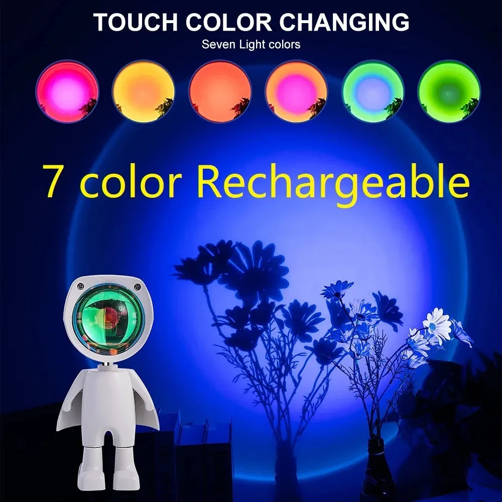 CowLost | product_id-astronaut-robot-rainbow-sunset-rechargeable-projection-night-light |13
