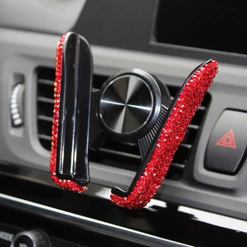 CowLost | product_id-diamond-crystal-car-air-vent-phone-holder-clip-stand-bracket-interior-accessory |20