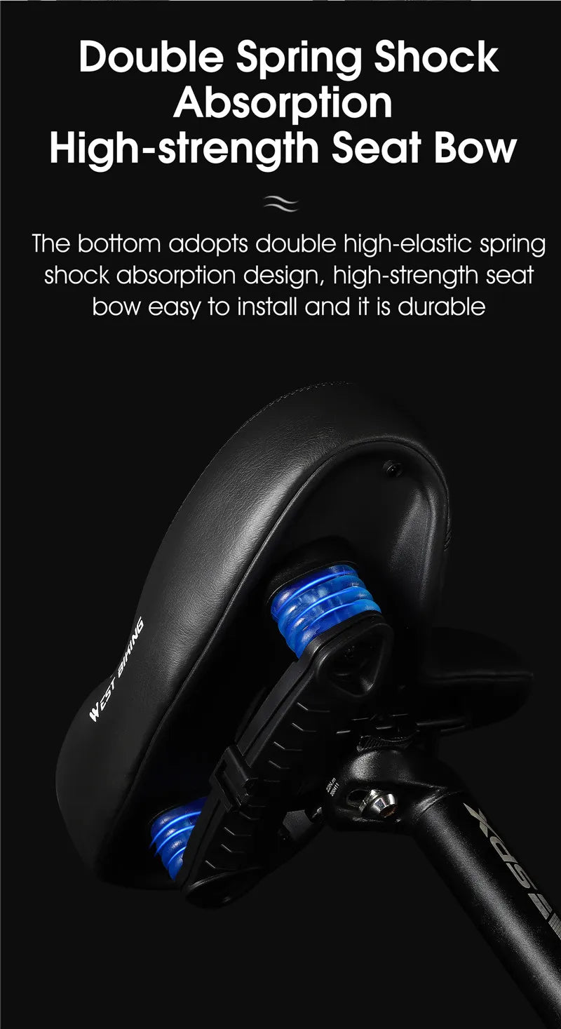 CowLost | west-biking-widen-bicycle-saddle-ergonomic-thick-comfortable-bike-saddle-shock-absorbtion-mtb-e-bike-cushion-bicycle-accessories |24