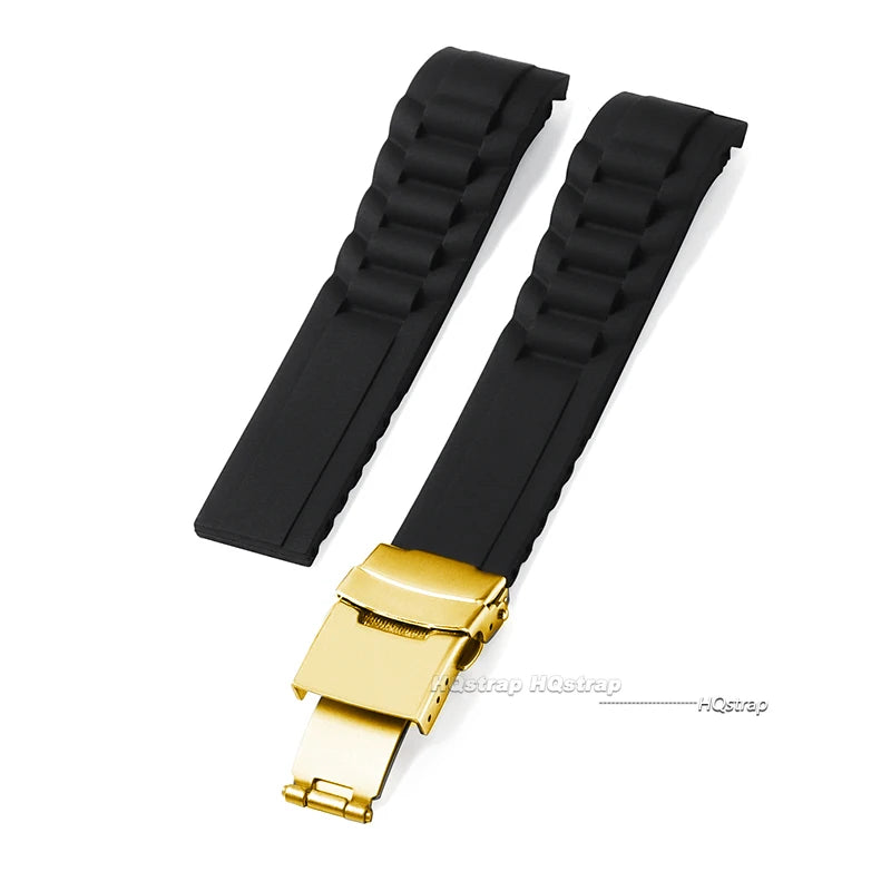 CowLost | product_id-curved-end-silicone-watch-band-20mm-22mm-universal-folding-buckle-replacement-strap |10