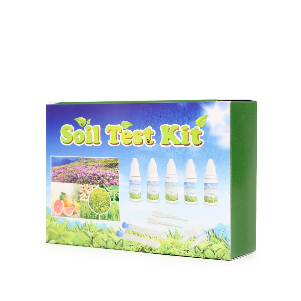 4-in-1 Soil Test Kit PH Nitrogen Phosphorus Potassium Reagent Set for Agriculture Gardening