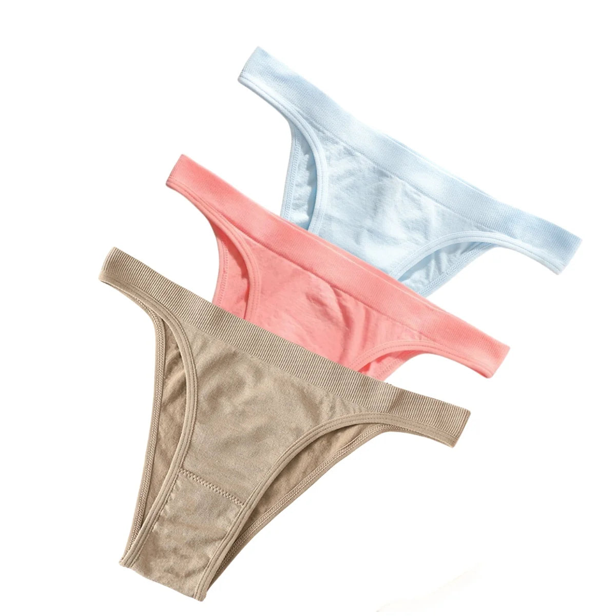 CowLost | product_id-3pcs-women-s-high-rise-seamless-brazilian-stretch-panties-m-l |13