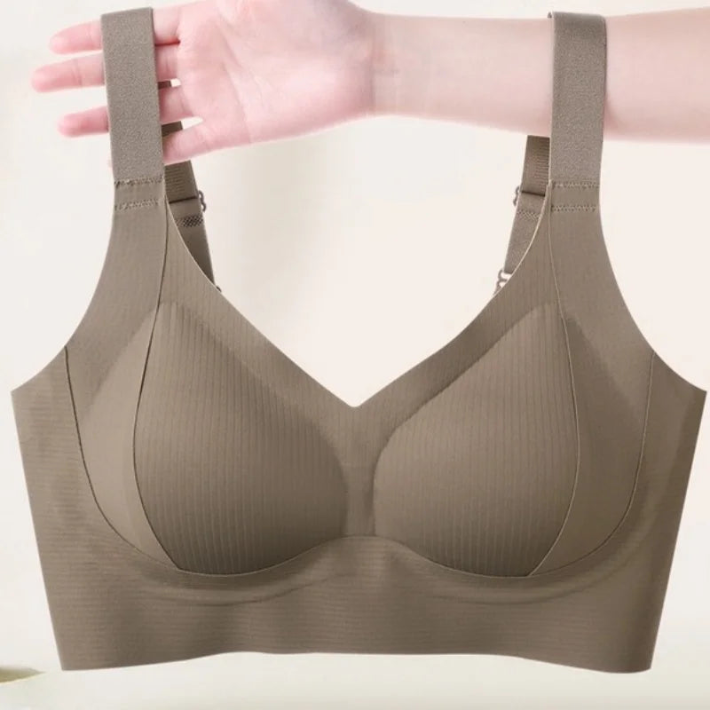 CowLost | product_id-2-pack-wireless-seamless-v-neck-push-up-bras-for-women-m-4xl |2