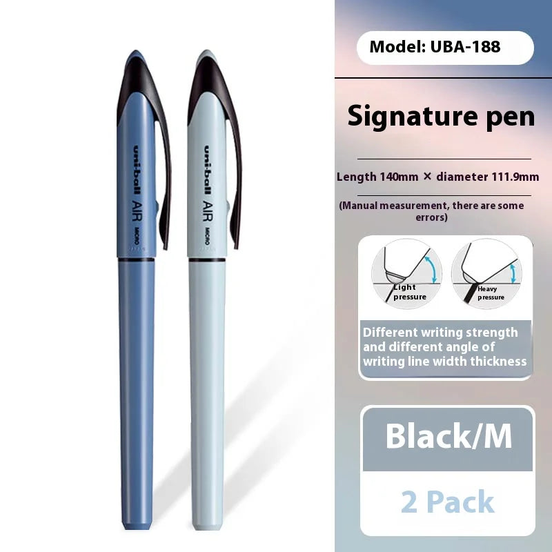 CowLost | product_id-uni-ball-air-uba-188-black-gold-series-gel-pen-quick-dry-high-end-office-pen |33