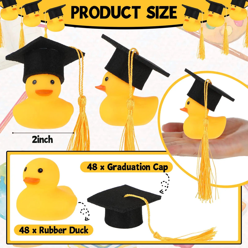 CowLost | product_id-24-pack-graduation-rubber-ducks-with-tassel-caps-party-favors-decoration |3