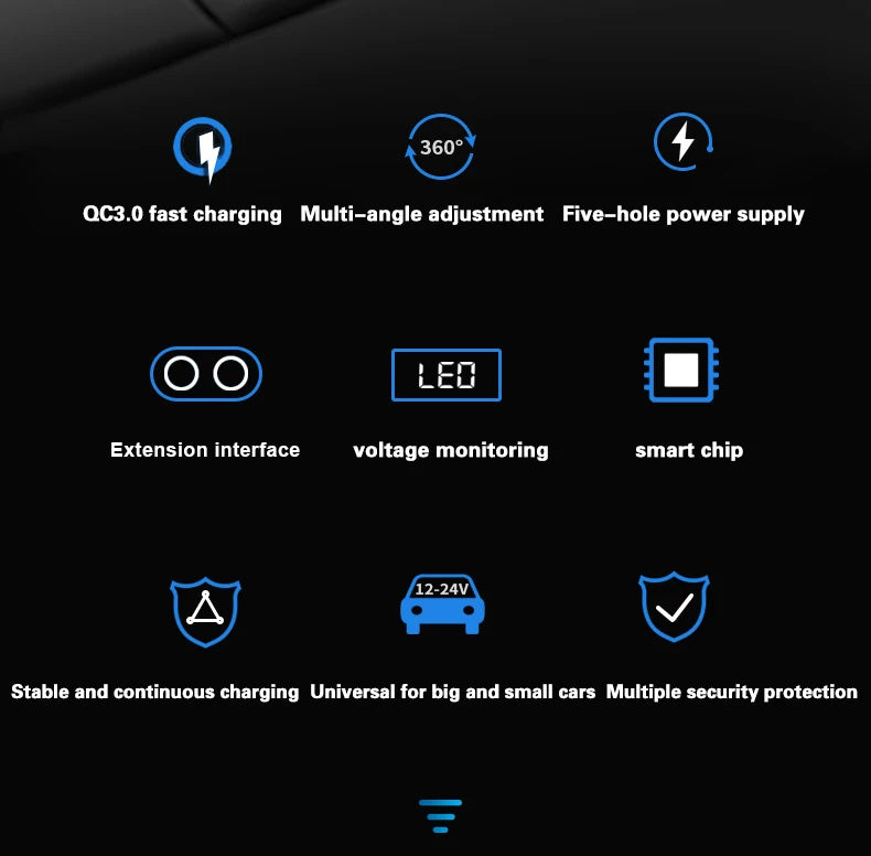 CowLost | product_id-baideluo-dual-port-car-charger-with-digital-display-and-qc3-0-usb-ports |9