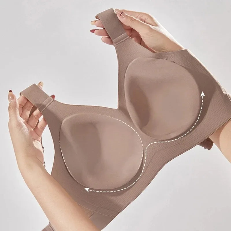 CowLost | thin-breasts-with-thin-breasts-small-breasts-underwear-womens-marks-no-wire-lifting-anti-sagging-sports-bra-large-size |4