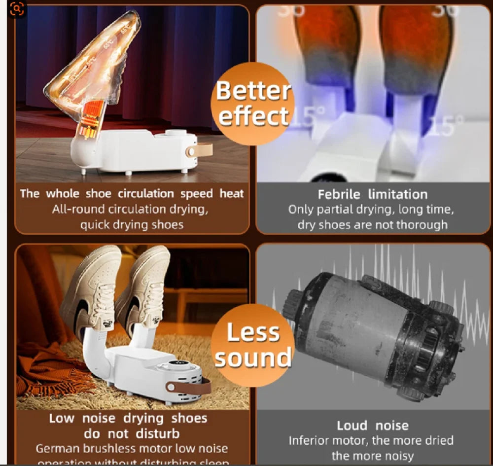 CowLost | product_id-homefish-150w-intelligent-shoe-dryer-with-adjustable-timer-quick-dry-deodorize-sterilize |3