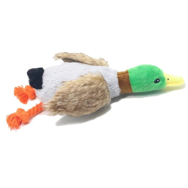 CowLost | dog-kennel-run-accessories-plush-duck-squeaky-dog-chew-toy |4