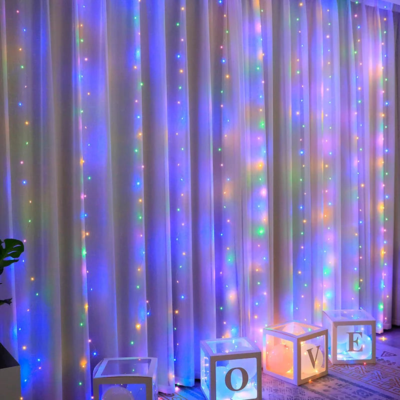CowLost | product_id-led-fairy-string-curtain-lights-usb-remote-8-modes-christmas-holiday-decor |22