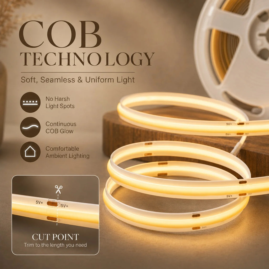 CowLost | tv-led-backlight-strips-bars-product_id-led-cob-usb-touch-dimmer-light-strip-5v-flexible-indoor-backlight-lamp |9