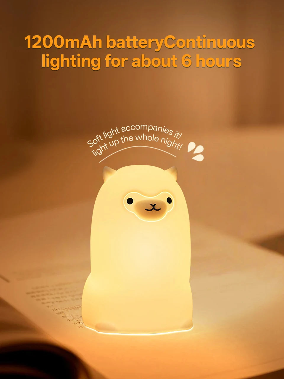 CowLost | product_id-ggbingo-usb-rechargeable-rgb-led-alpaca-touch-sensor-night-light |15