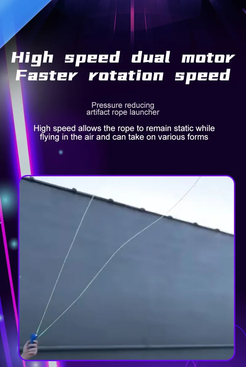 Launcher Loop Rope Toy Handheld Adjustable Speed Luminous Lasso Game for Kids and Adults