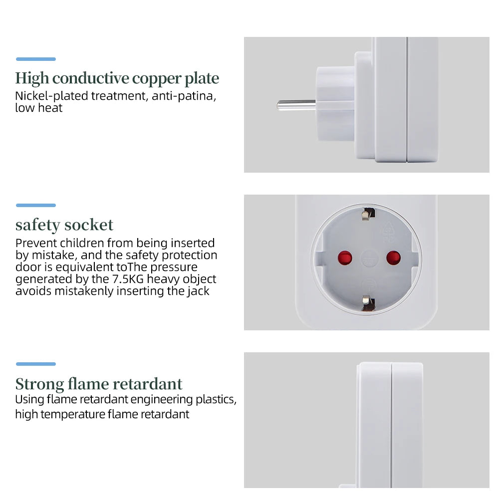 UD02 Digital Multifunction Timer Socket Surge Protector Power Saving Relay Switch EU US FR UK Plug