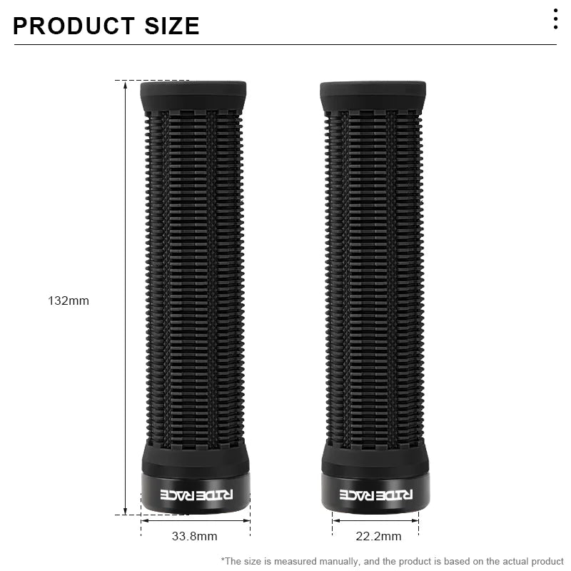 CowLost | riderace-bicycle-grips-lock-on-mountain-bike-handle-bar-cover-ergonomic-mixed-color-shockproof-tpr-rubber-cycling-handlebar-grip |6
