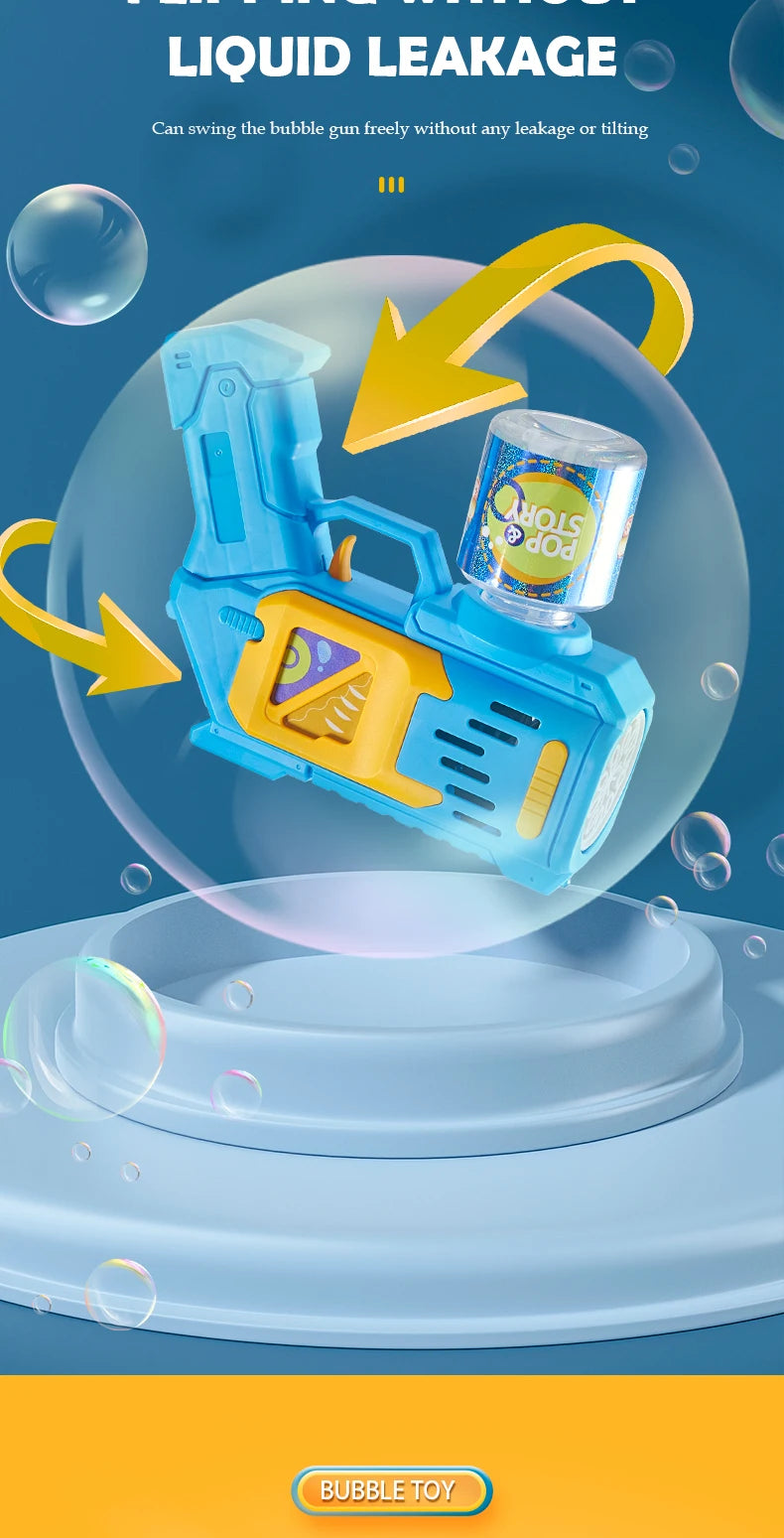 CowLost | product_id-electric-bubble-gun-toy-with-colorful-lights-outdoor-summer-puzzle-gift-no-bubble-liquid-or-battery-included |10