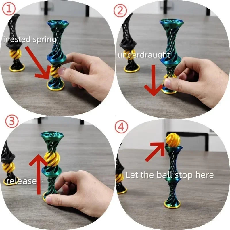 CowLost | product_id-3d-printed-double-layer-helical-tree-impossible-pyramid-fidget-toy-for-kids-decompression-desk-ornament |3