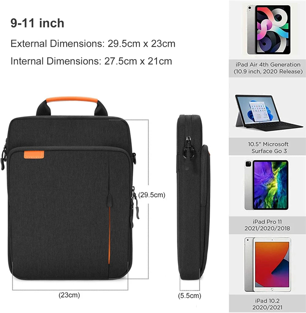CowLost | emtra-tablet-sleeve-bag-for-ipad-pro-12-9-11-ipad-10th-air-5-4-10-9-10-2-inch-9th-8th-7th-generation |13