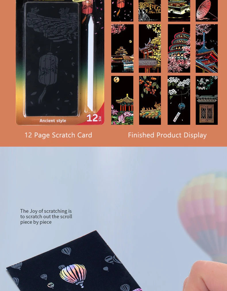 CowLost | product_id-12-piece-diy-scratch-painting-set-featuring-world-famous-architectural-night-scenes |11