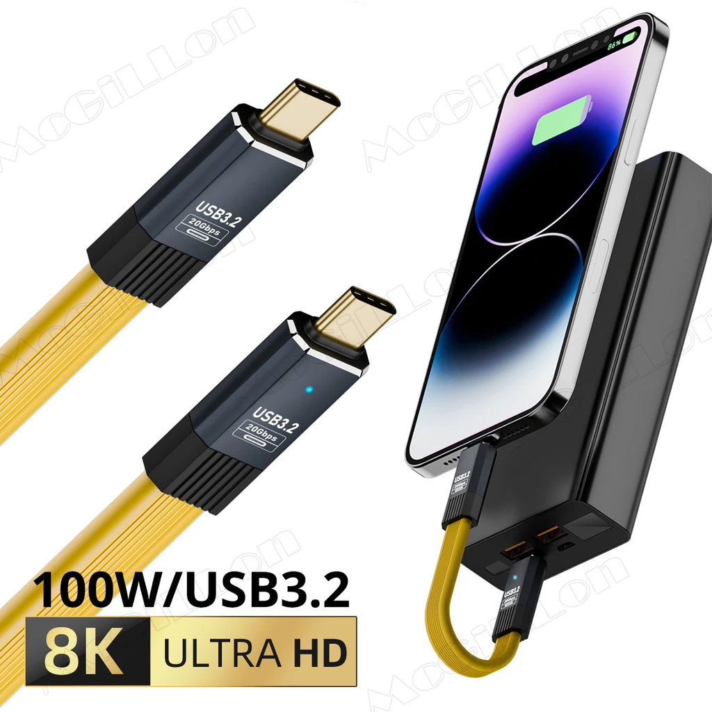 CowLost | product_id-pd-100w-usb-c-to-usb-c-cable-3-2-gen2-20gbps-8k-60hz-for-pc-macbook-ipad-iphone-15-pro-max |1