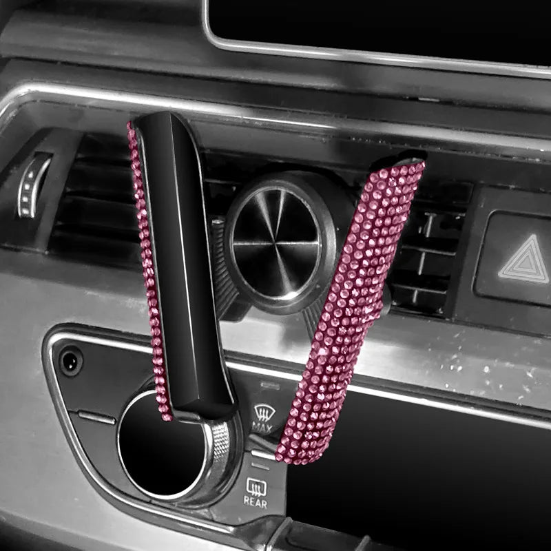 CowLost | product_id-diamond-crystal-car-air-vent-phone-holder-clip-stand-bracket-interior-accessory |33
