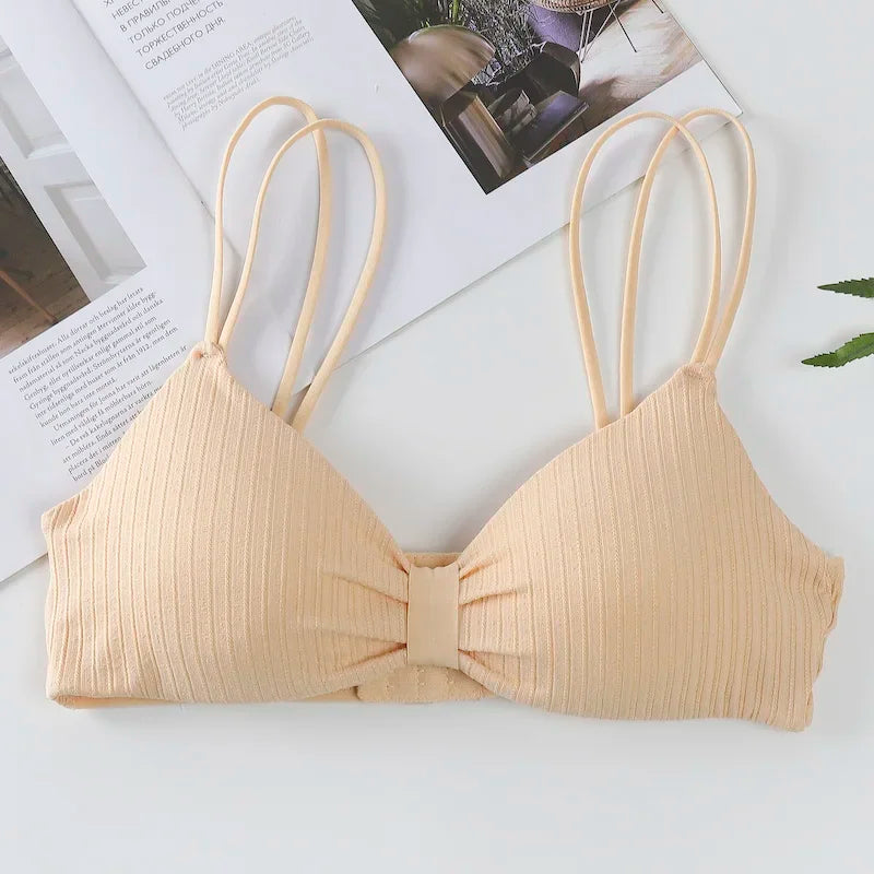 CowLost | product_id-seamless-wire-free-push-up-padded-bra-with-back-buckle-for-women-solid-color |4