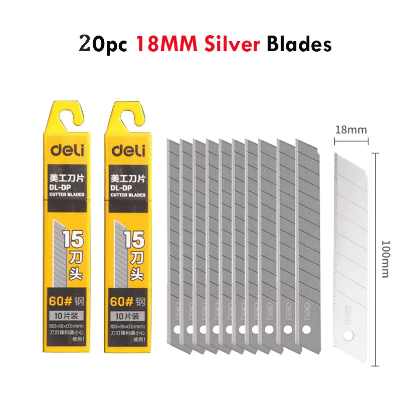 CowLost | product_id-multipurpose-retractable-utility-knife-9-18mm-sk2-thickened-blade-self-locking-box-opener |25