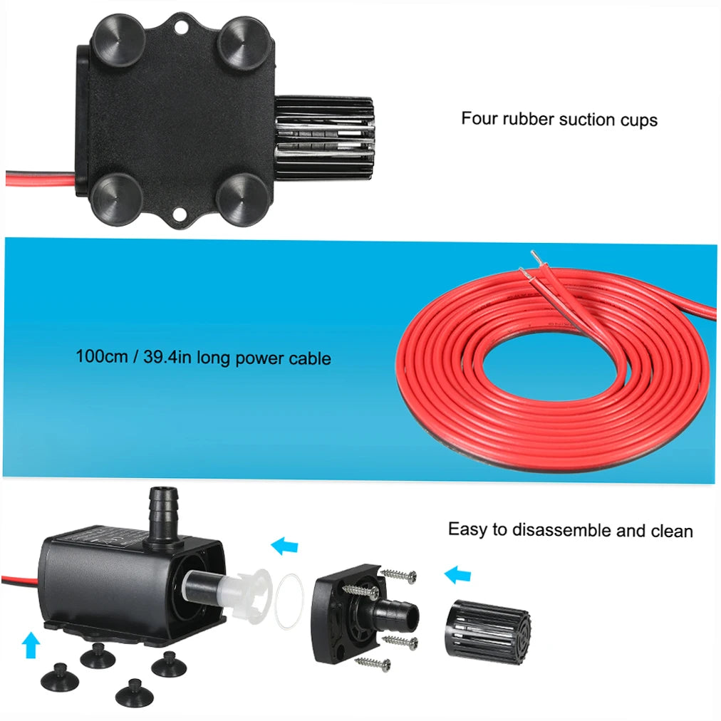 CowLost | product_id-decdeal-dc12v-5w-ultra-quiet-mini-brushless-submersible-water-pump-280l-h-300cm-lift |7