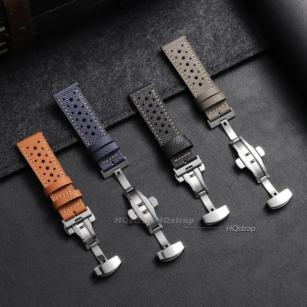 CowLost | product_id-vintage-handmade-leather-watch-strap-18-22mm-quick-release-gray-black-brown-blue |2