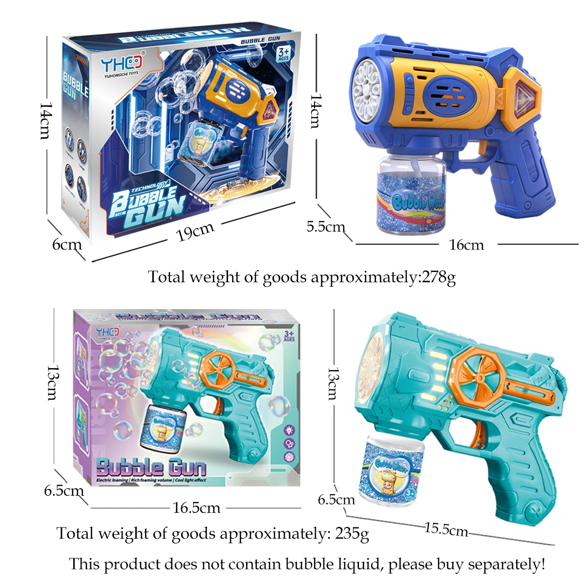 CowLost | product_id-electric-bubble-gun-toy-with-led-light-for-kids-outdoor-summer-game-no-bubble-liquid |6