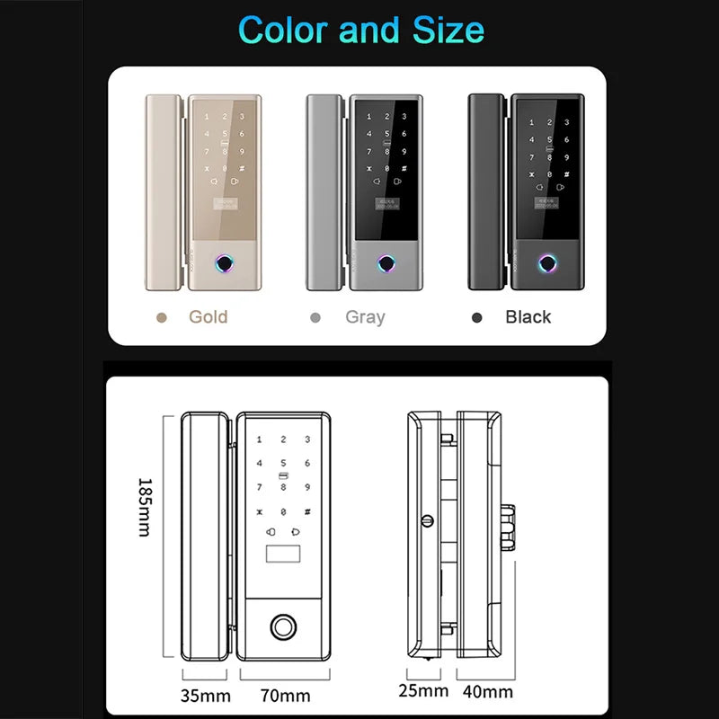 CowLost | locks-keys-product_id-tuya-wifi-fingerprint-smart-lock-drill-free-for-sliding-glass-door-with-dynamic-code |8