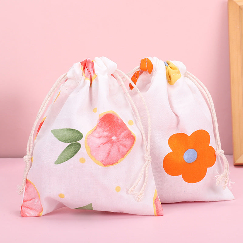 CowLost | wallets-money-clips-mini-fruit-print-drawstring-bag-for-candy-and-jewelry-organizer |10
