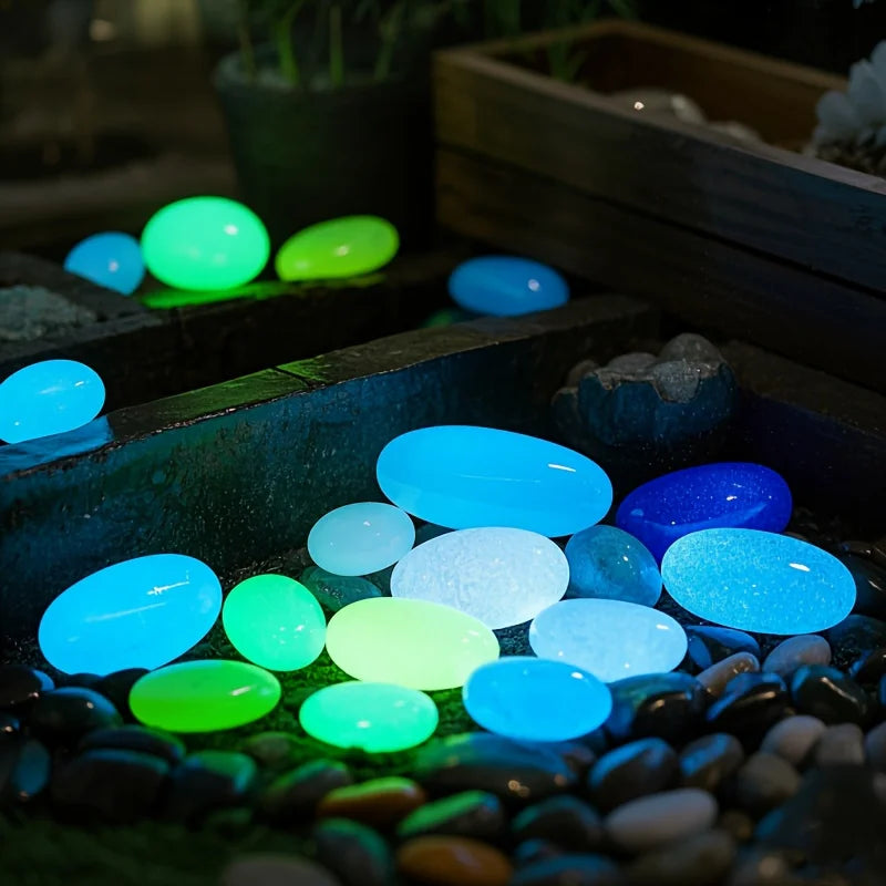 50pcs 20-30mm Landscape Stones for Garden, Fish Tank, Home & Wedding Decoration