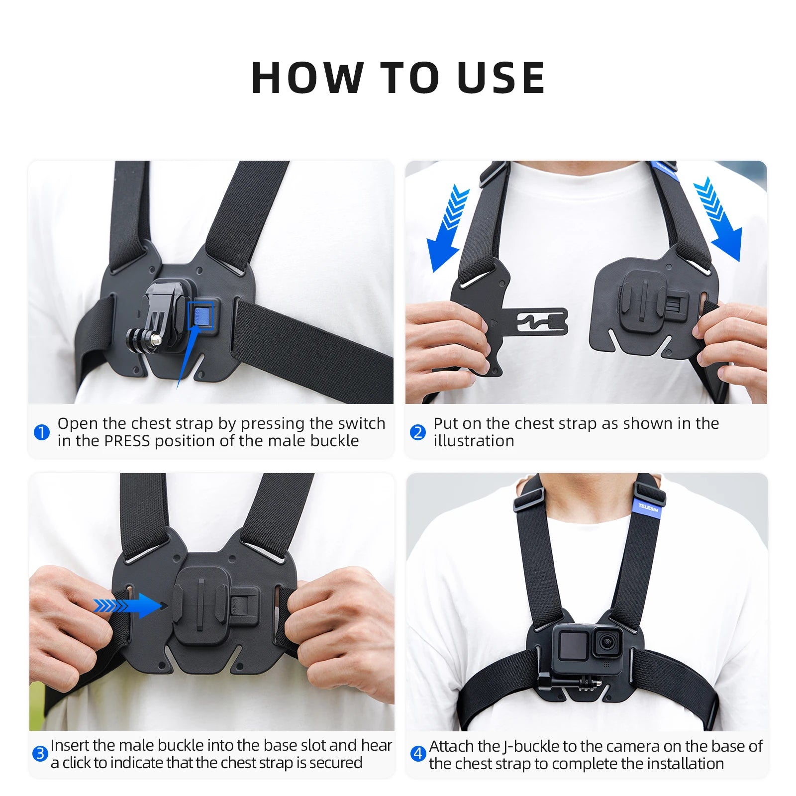 CowLost | telesin-quick-release-chest-strap-mount |5