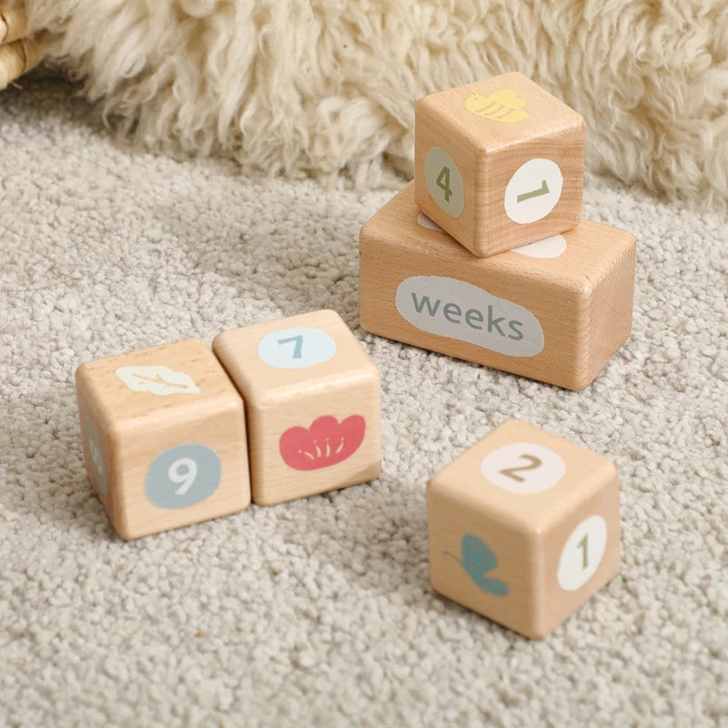 CowLost | baby-transport-accessories-baby-monthly-milestone-blocks-photo-prop-set-unisex-age-signs |16