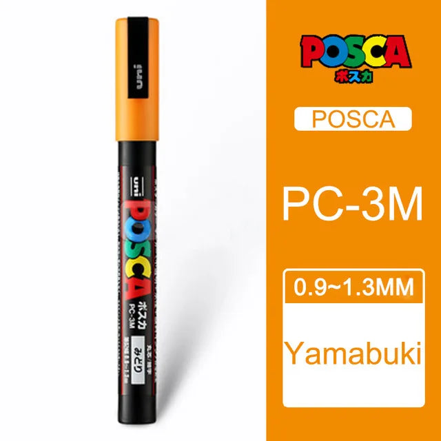 CowLost | product_id-uni-posca-pc-1m-3m-5m-multi-color-acrylic-permanent-marker-for-fabric-rock-metal-pop-posters-graffiti |24