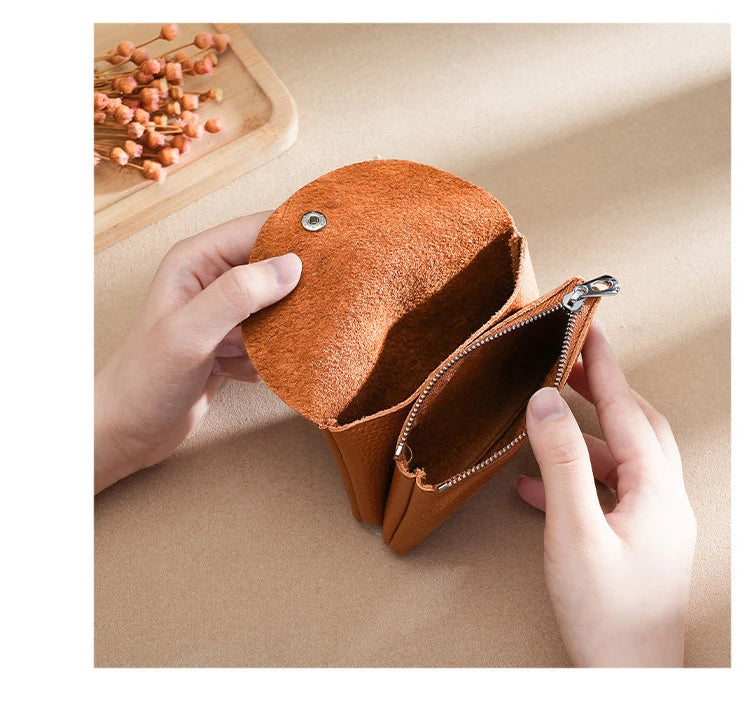 CowLost | activewear-pants-genuine-top-layer-cowhide-coin-purse-for-women |8