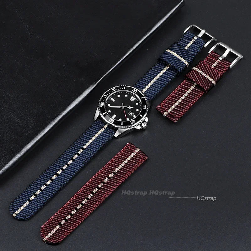 CowLost | quick-release-nylon-strap-for-tudor-20-22mm-watch-band-for-omega-woven-canvas-fabric-band-for-seiko-men-military-sport-bracelet |4