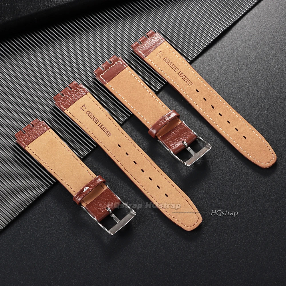 CowLost | product_id-17mm-waterproof-leather-sport-watch-strap-for-swatch-with-metal-pin-buckle |5