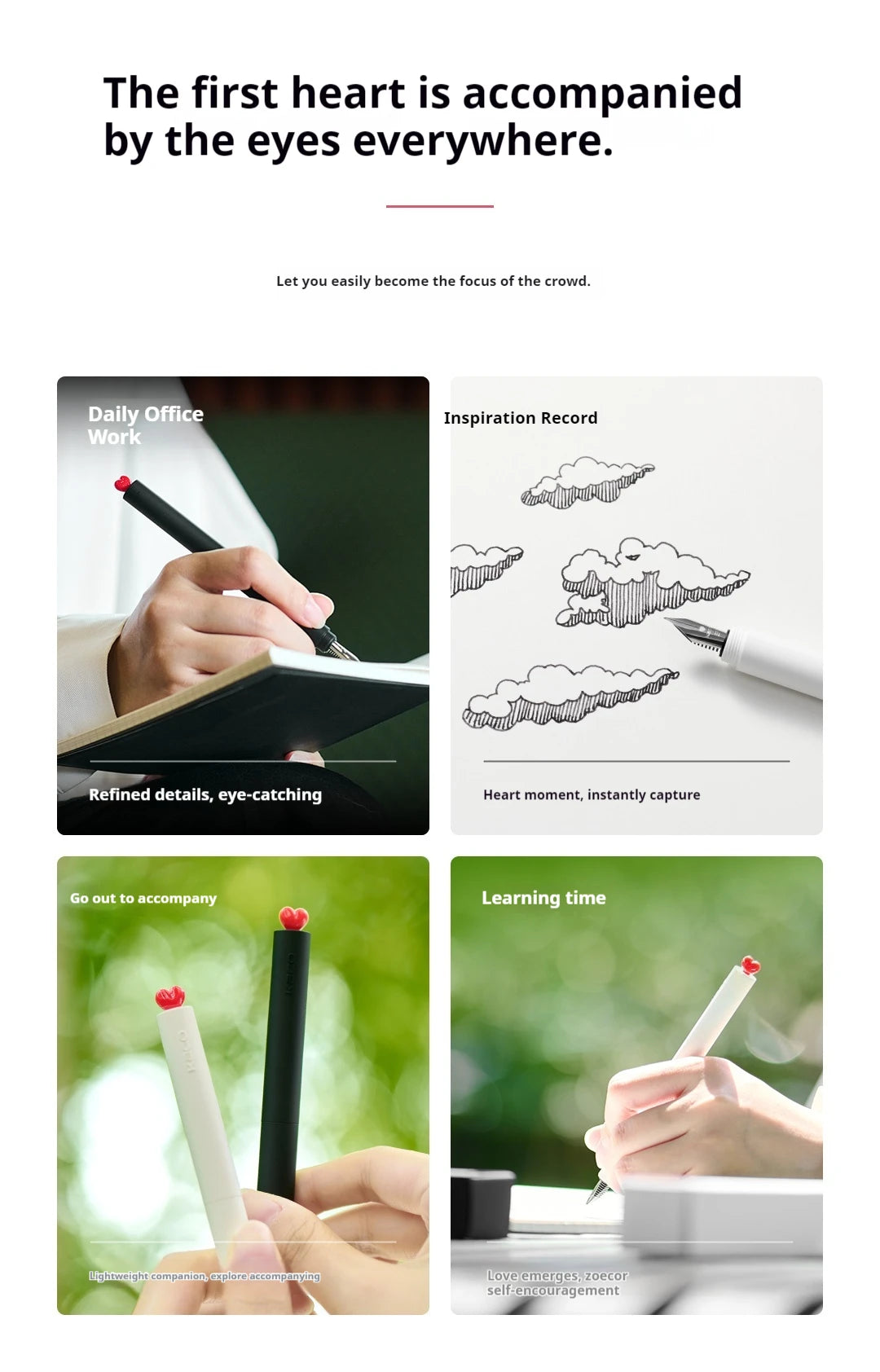 CowLost | product_id-kaco-first-love-fountain-pen-rotating-cap-ef-fine-nib-pocket-size-black-white-smooth-writing-calligraphy-gift |19